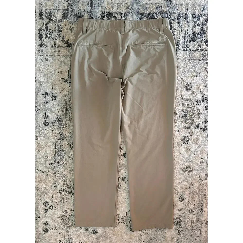 Under Armour Tan Athletic Performance Chino Pants Men’s 34x30 Golf Straight Leg